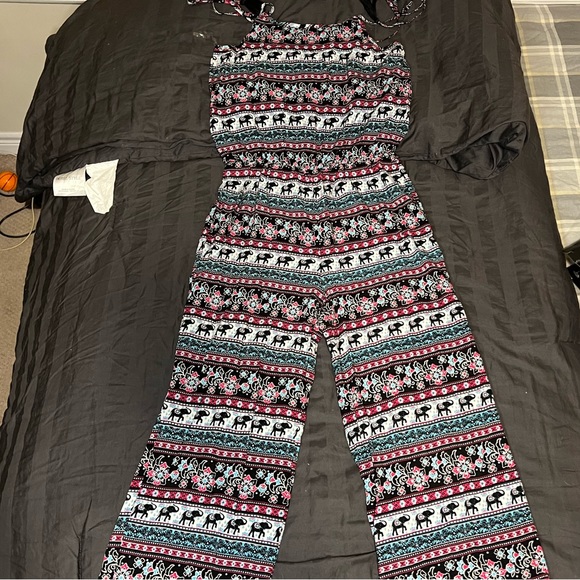 Colourful elephant pattern one- piece - Picture 1 of 1